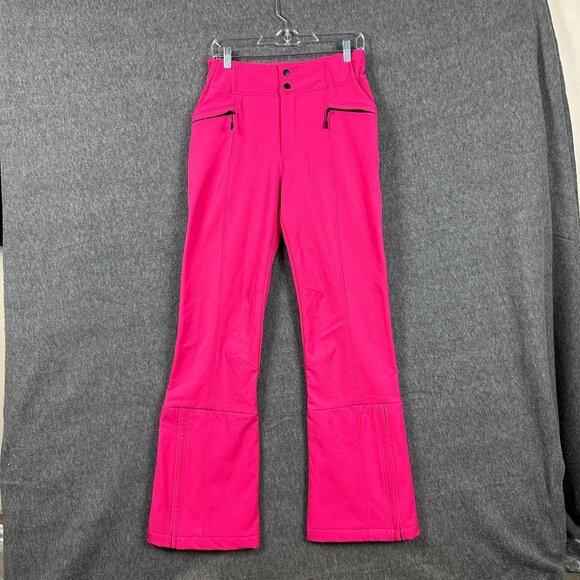 Forever 21 Womens Ski Pants Medium Size M Hot Pink Zipper Pockets - Picture 1 of 14